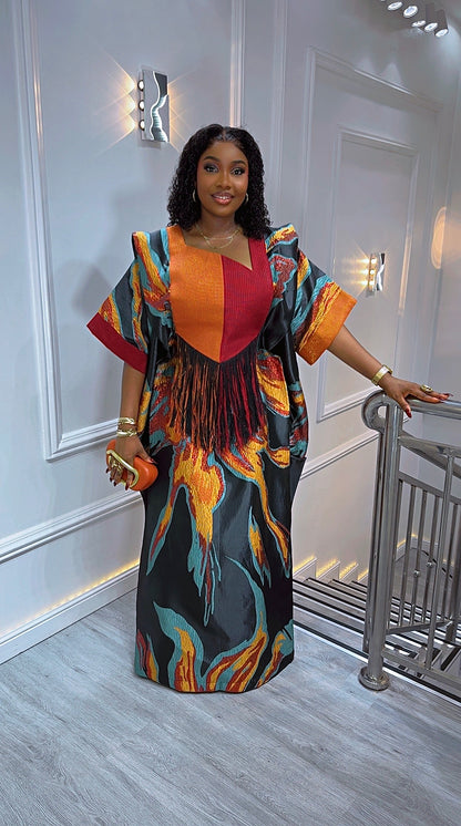 Elegant Umunde Ember Queen Fire Gown