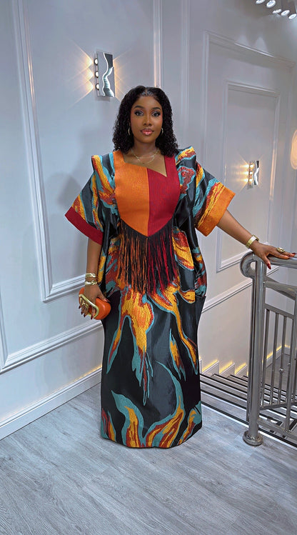 Elegant Umunde Ember Queen Fire Gown