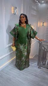 Elegant Umunde Emerald Empress Gown