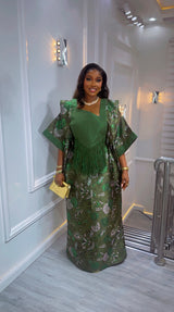 Elegant Umunde Emerald Empress Gown