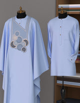 Men’s 3 Piece Luxury Agbada Buba and Sokoto traditional set with embroidery