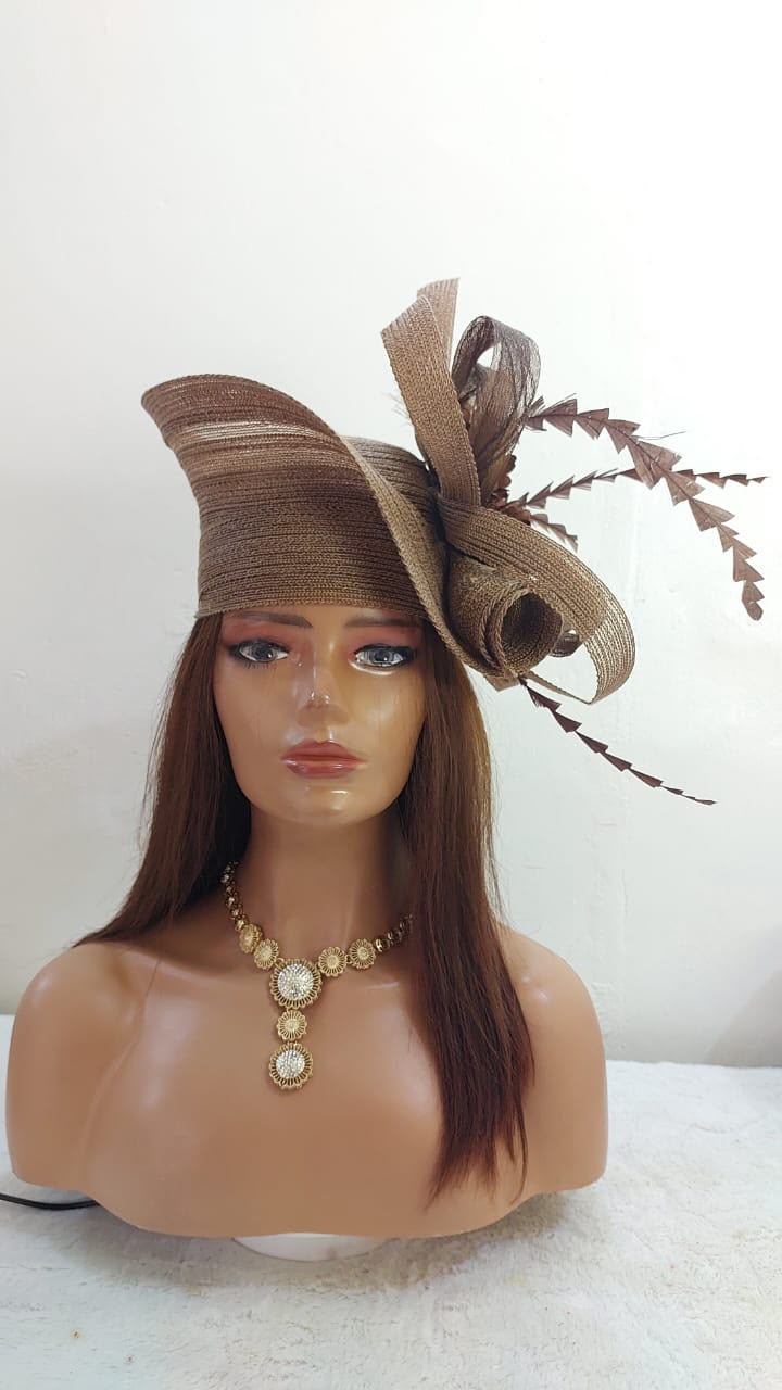 Zara Style Women's Elegant Fascinator Hat – Church, Wedding, Derby & Special Occasion Headwear