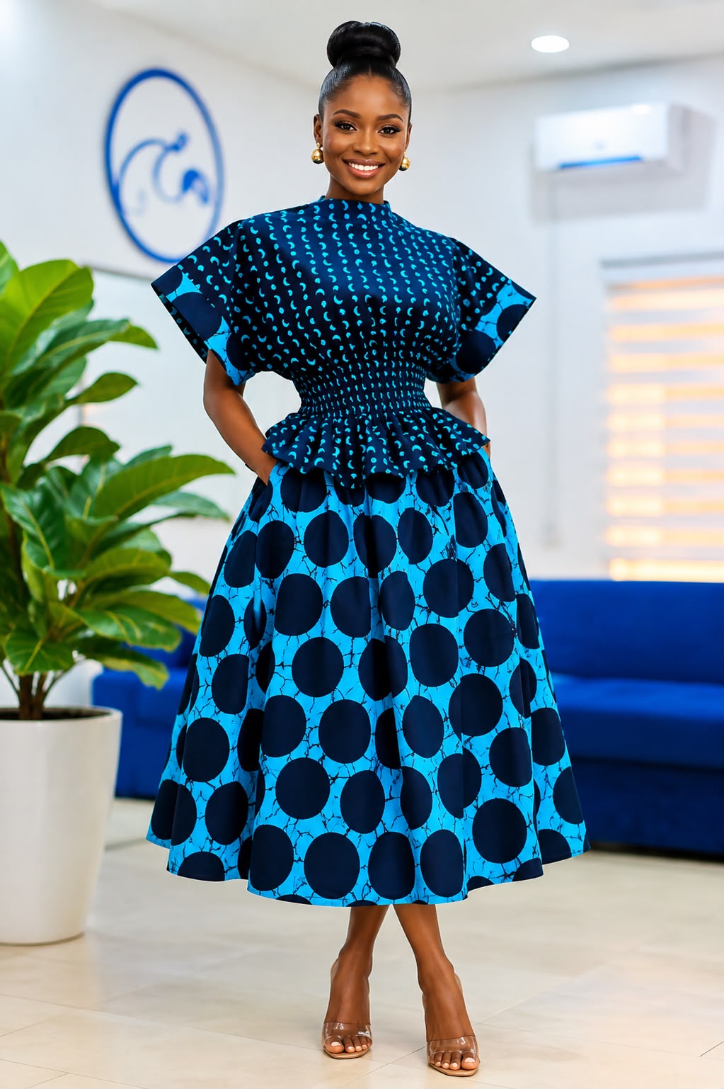 UMUNDE Ankara Skirt & Top Set