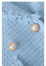 Women’s Classic Tweed Jacket tailored elegant ladies blazer for fall and winter