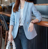 Women’s Classic Tweed Jacket elegant tailored blazer for fall and winter